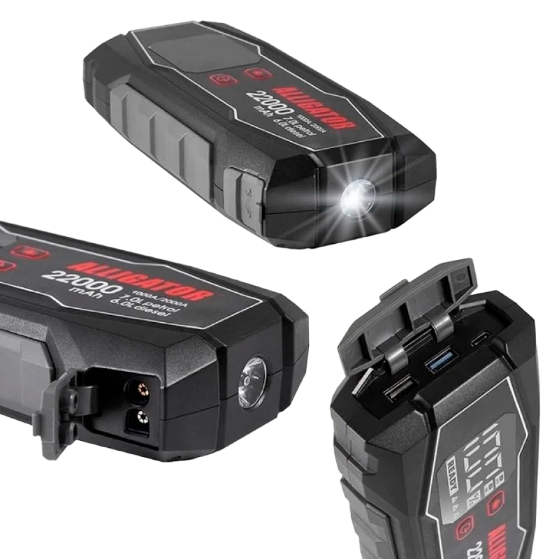 Пусковий пристрій Alligator Jump Starter 1000A/2000A 22000mAh - JS845