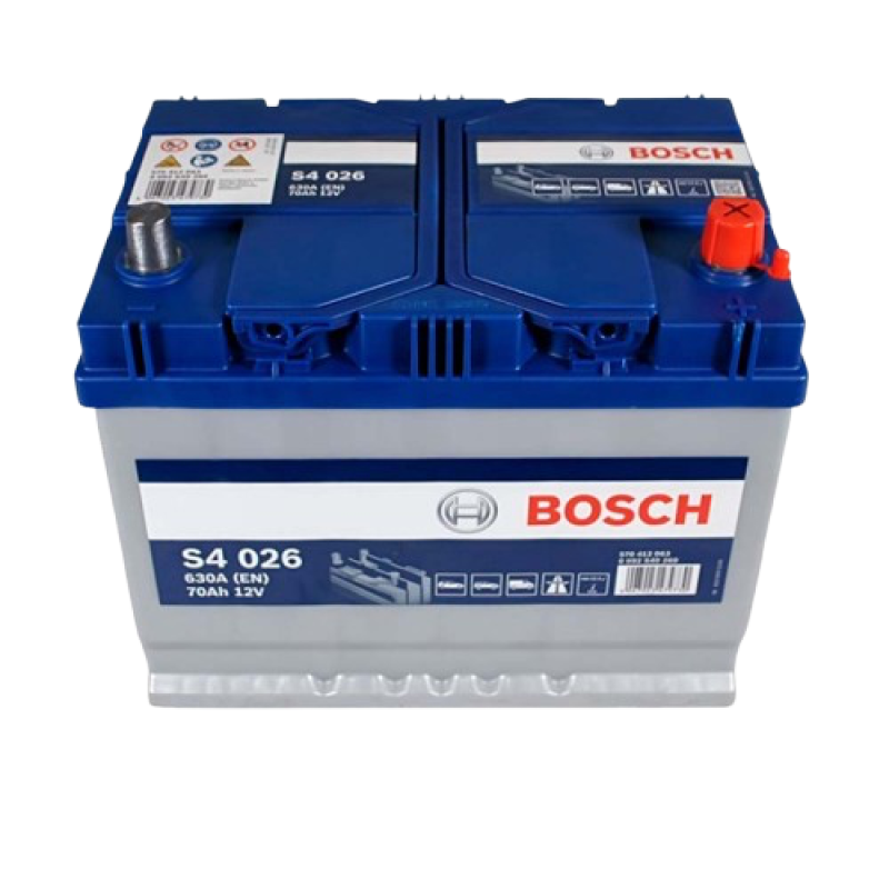Автомобильный аккумулятор BOSCH 70Ah 630A R+ S4 026 - 0092S40260