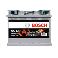 Автомобильный аккумулятор BOSCH Start-Stop AGM 60Ah 680A R+ S5 A05 - 0092S5A050