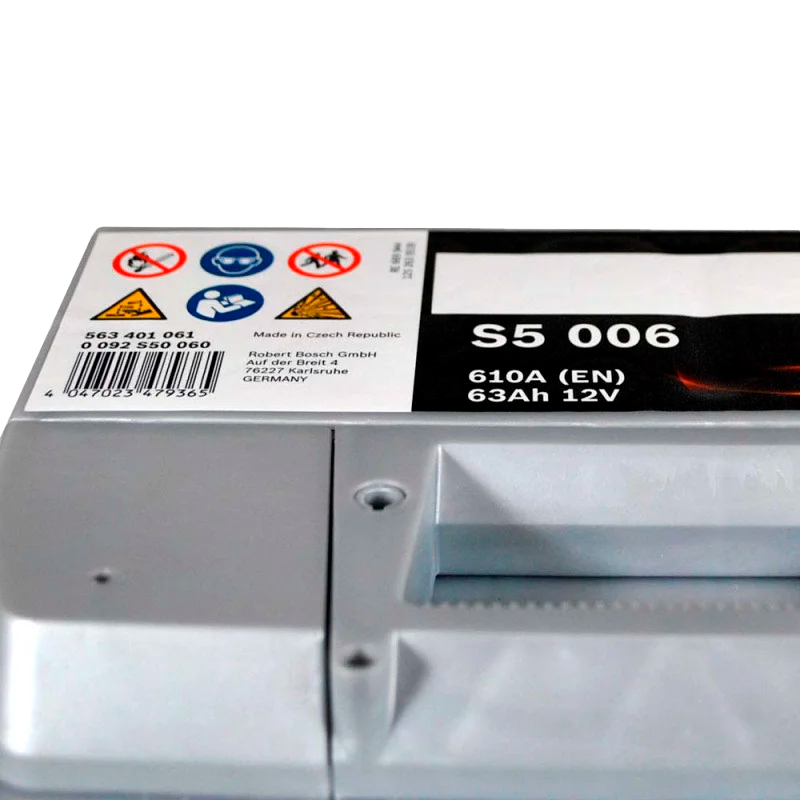 Автомобильный аккумулятор BOSCH 63Ah 610A L+ S5 006-0092S50060