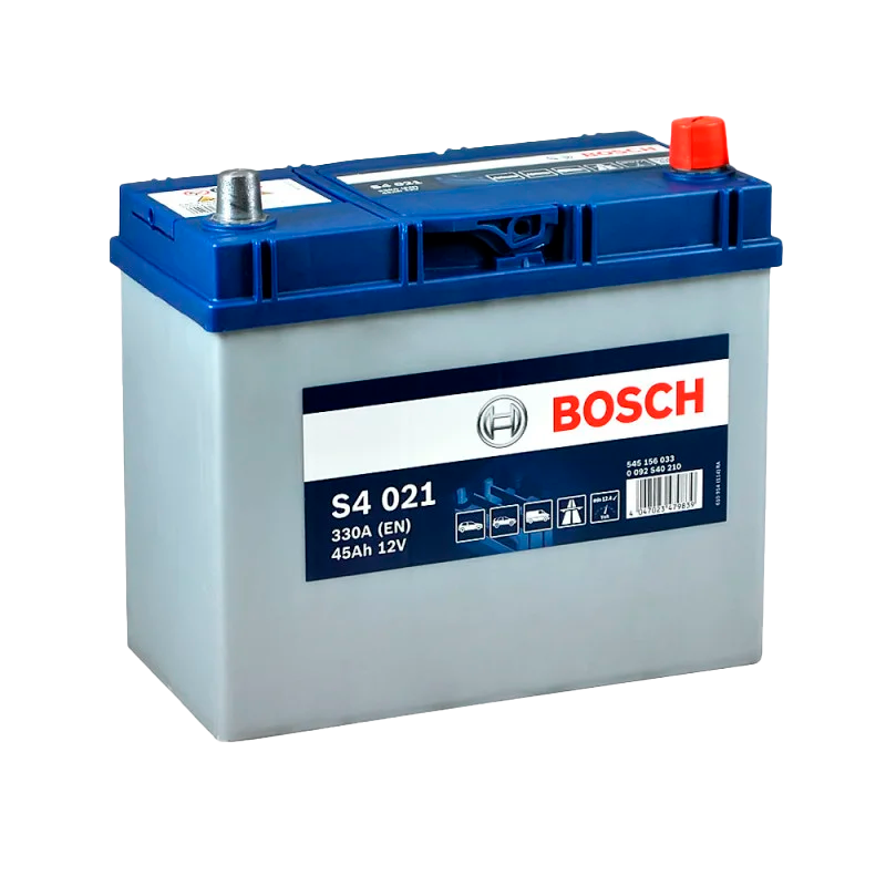 Автомобильный аккумулятор BOSCH 45Ah 330A R+ S4 021 - 0092S40210