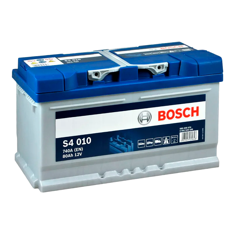 Автомобильный аккумулятор BOSCH 80Ah 740A R+ S4 010-0092S40100