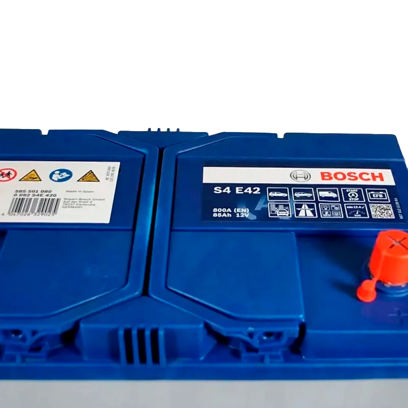 Автомобильный аккумулятор BOSCH Start-Stop EFB 85Ah 800A R+ S4 E42 - 0092S4E420