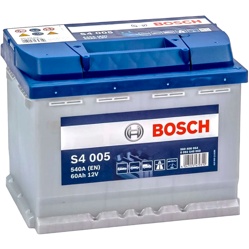 Автомобильный аккумулятор BOSCH 60Ah 540A R+ S4 005-0092S40050