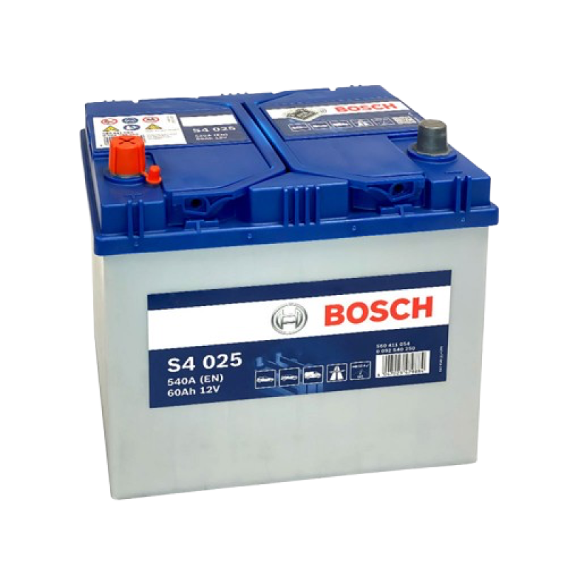 Автомобильный аккумулятор BOSCH 60Ah 540A L+ S4 025 - 0092S40250