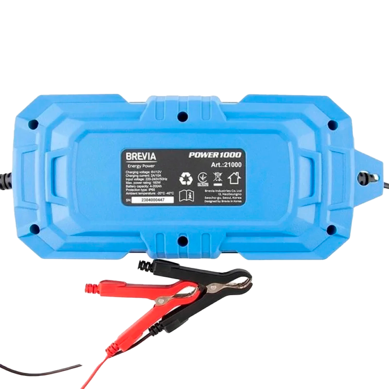 Зарядний пристрій для акумулятора Brevia Power1000 6V/12V 10A