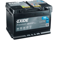 Автомобильный аккумулятор EXIDE Premium EA770 77Ah 760A R+