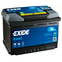 Автомобільний акумулятор EXIDE Excell EB740 74Ah 680A R+