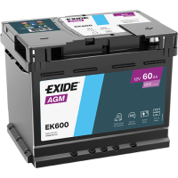Автомобильный аккумулятор EXIDE Start-Stop AGM EK600 60Ah 680A R+