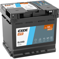 Автомобильный аккумулятор EXIDE Start-Stop EFB EL550 55Ah 480A R+