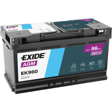 Автомобільний акумулятор EXIDE Start-Stop AGM EK960 96Ah 850A R+