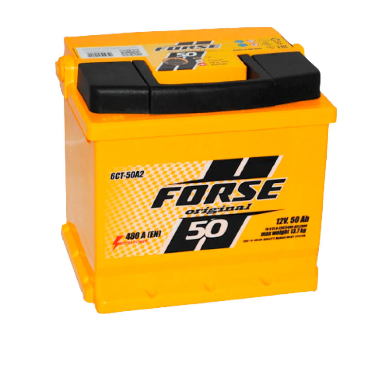 Автомобильный аккумулятор FORSE 50Ah 480A R+