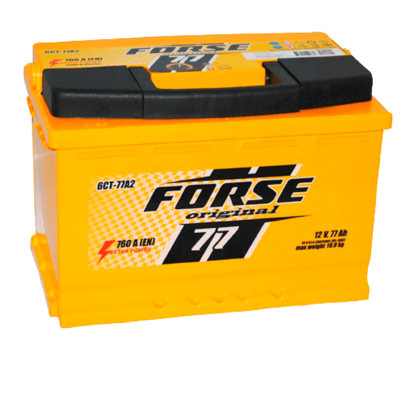 Автомобильный аккумулятор FORSE 77Ah 760A R+