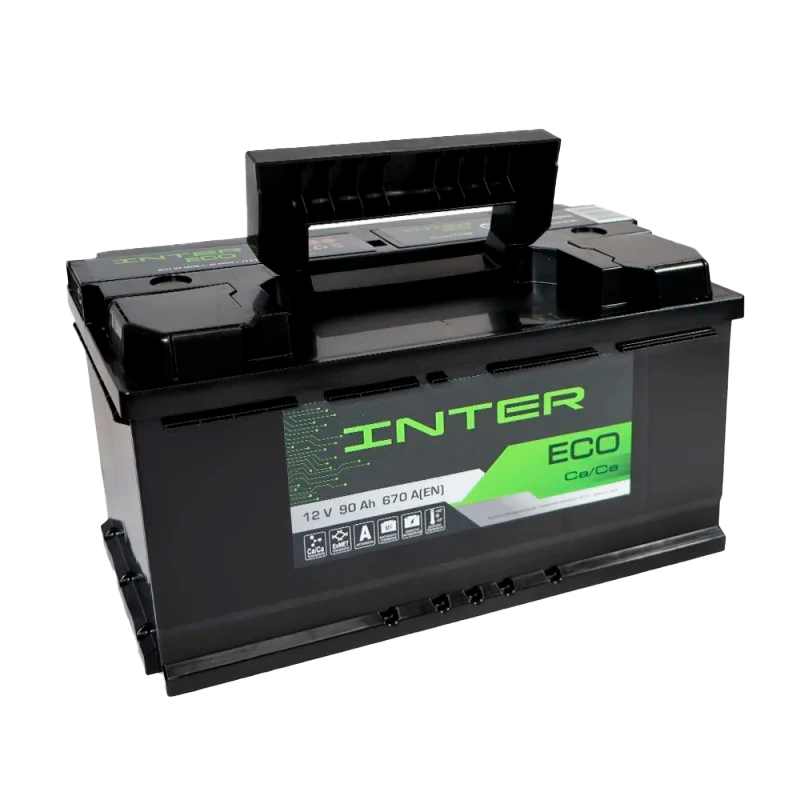 Автомобильный аккумулятор INTER Eco 90Ah 670A L+