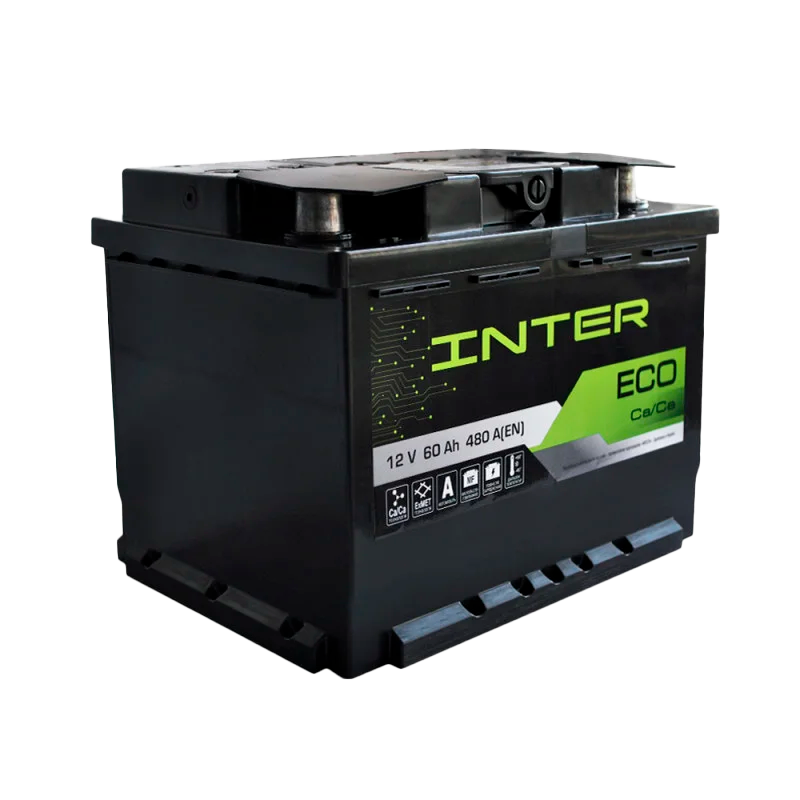 Автомобильный аккумулятор INTER Eco 60Ah 480A L+