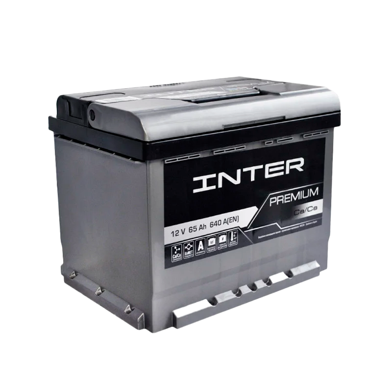 Автомобильный аккумулятор INTER Premium 65Ah 640A L+