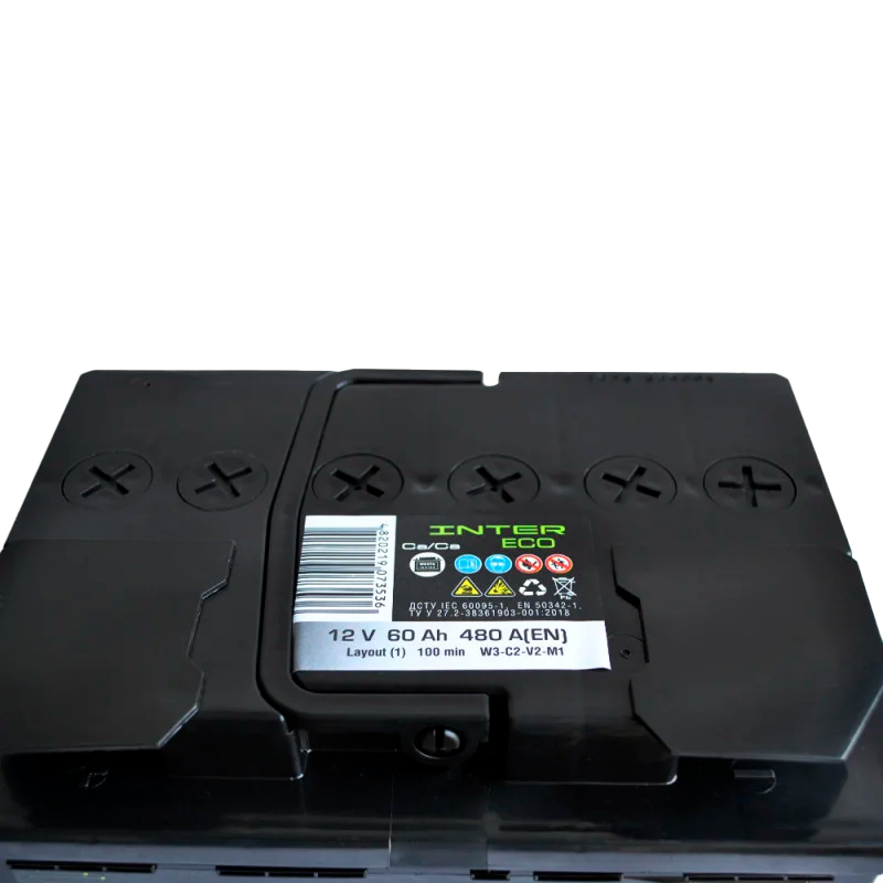 Автомобильный аккумулятор INTER Eco 60Ah 480A L+