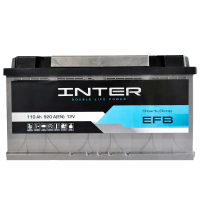 Автомобильный аккумулятор INTER Premium Start-Stop EFB 110Ah 920A R+