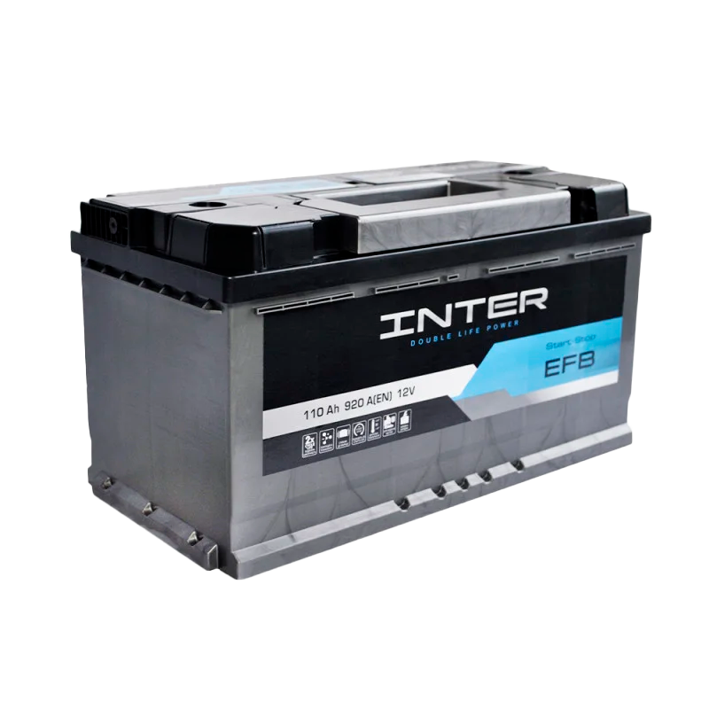 Автомобильный аккумулятор INTER Premium Start-Stop EFB 110Ah 920A R+
