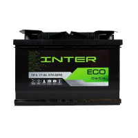 Автомобильный аккумулятор INTER Eco 77Ah 570A R+