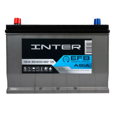 Автомобильный аккумулятор INTER Premium Start-Stop EFB Asia 100Ah 850A L+