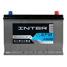 Автомобильный аккумулятор INTER Premium Start-Stop EFB Asia 100Ah 850A R+