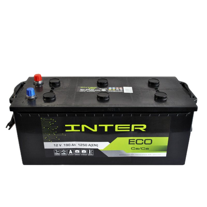 Грузовой аккумулятор INTER Eco 190Ah 1250A L+