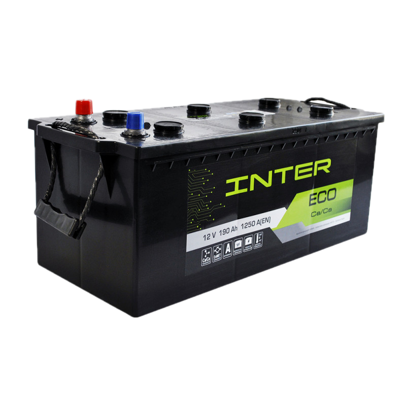 Грузовой аккумулятор INTER Eco 190Ah 1250A L+