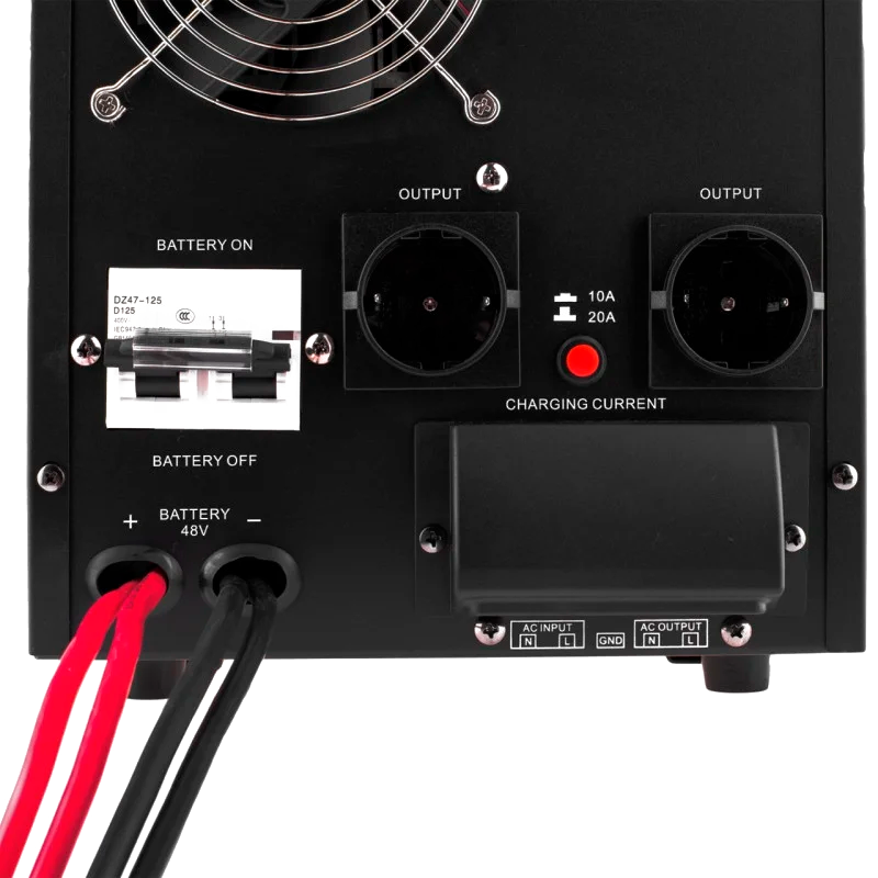ИБП с правильной синусоидой 48V LPY-B-PSW-7000VA+(5000Вт) 10A/20A - 6616