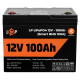 Аккумулятор литиевый LOGIC POWER LiFePO4 12,8V - 100 Ah (1280Wh) (Smart BMS 100А) с BT