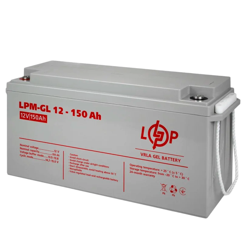 Аккумулятор гелевой LOGIC POWER LPM-GL 12V-150Ah
