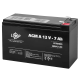 Аккумулятор тяговый LOGIC POWER AGM А 12V - 7 Ah