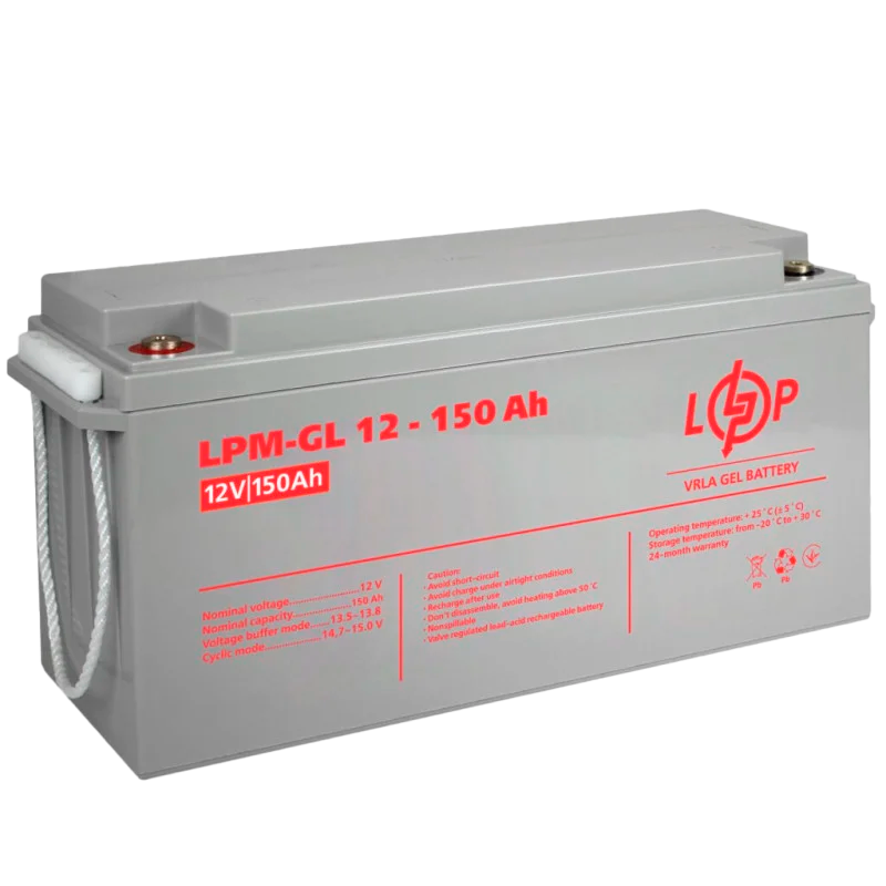 Аккумулятор гелевой LOGIC POWER LPM-GL 12V-150Ah