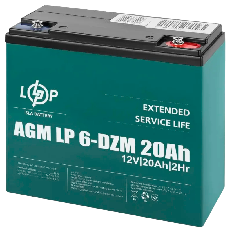Аккумулятор тяговый LOGIC POWER LP 6-DZM-20 Ah