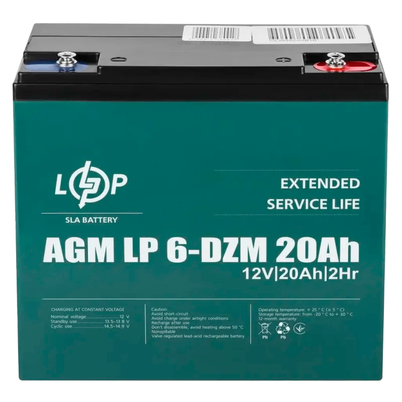 Аккумулятор тяговый LOGIC POWER LP 6-DZM-20 Ah