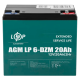 Аккумулятор тяговый LOGIC POWER LP 6-DZM-20 Ah
