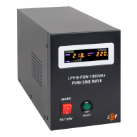 ДБЖ з правильною синусоїдою 12V LPY-B-PSW-1000VA+(700Вт) 10A/20A - 4151