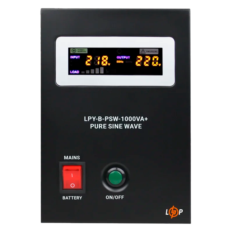 ИБП с правильной синусоидой 12V LPY-B-PSW-1000VA+(700Вт) 10A/20A - 4151