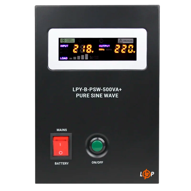 ИБП с правильной синусоидой 12V LPY-B-PSW-500VA+ (350Вт) 5A/10A - 4149