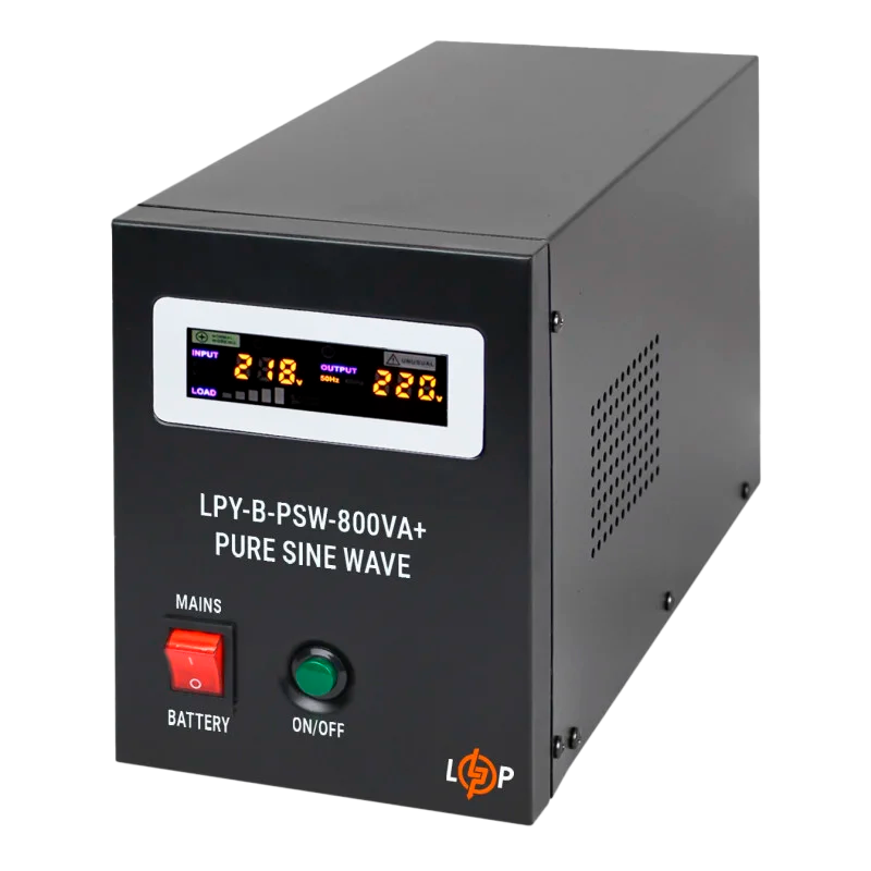 ИБП с правильной синусоидой 12V LPY-B-PSW-800VA+(560Вт) 5A/15A - 4150