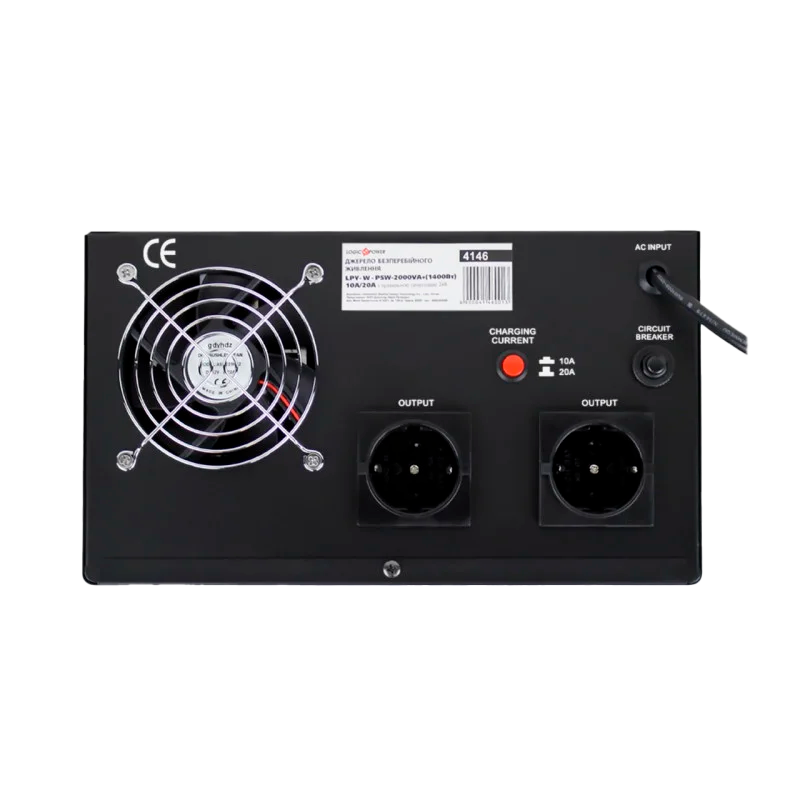 ИБП с правильной синусоидой 24V LPY-W-PSW-2000VA+ (1400Вт) 10A/20A - 4146