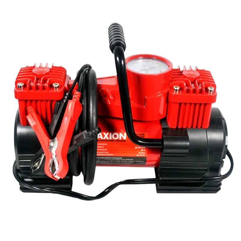 Автомобильный компрессор двухпоршневой MAXION MXAC-80L2K-LED