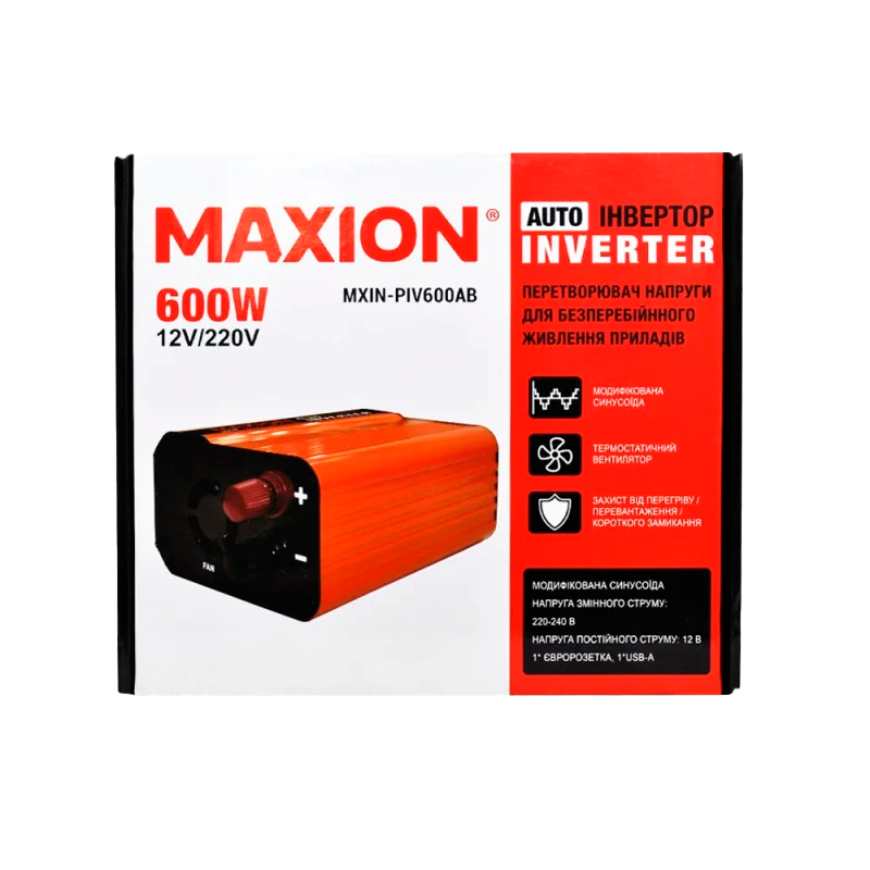 Инвертор MAXION 600W модифицированная синусоида