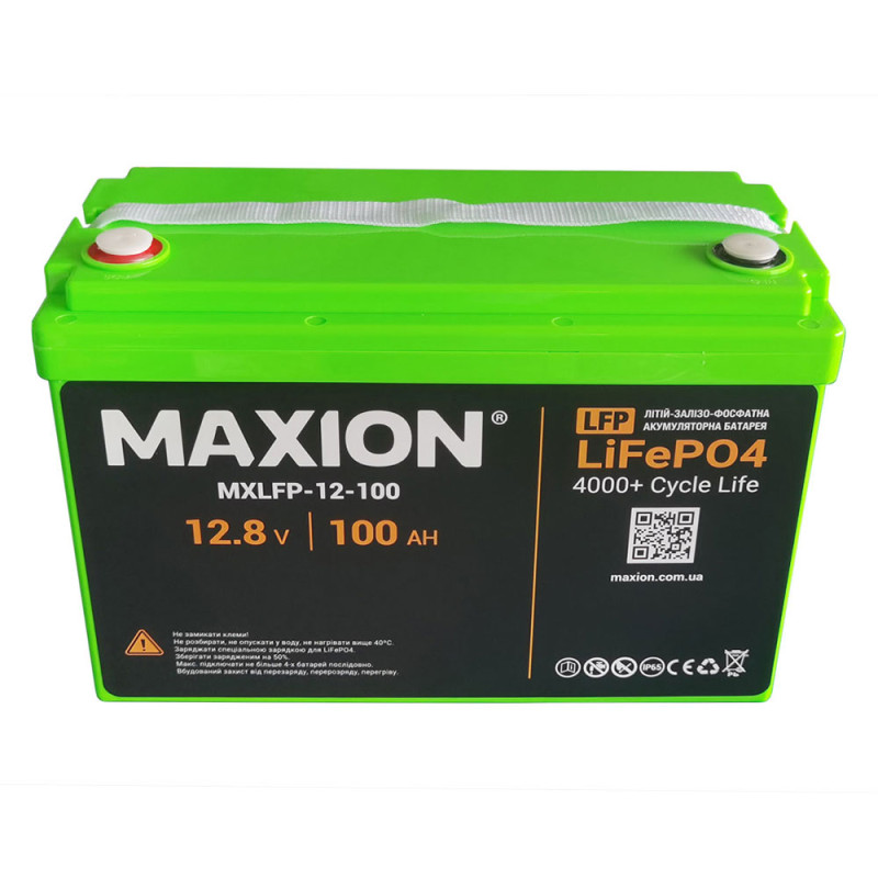 Аккумулятор литиевый MAXION LiFePO4 12V - 100Ah (1280Wh) 