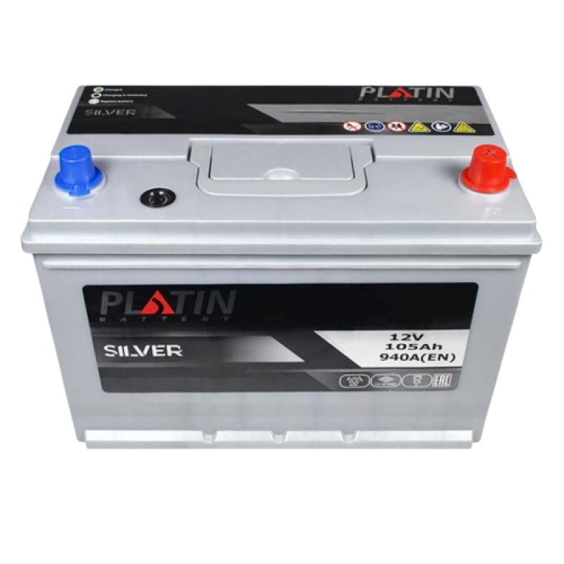 Автомобильный аккумулятор PLATIN Silver Asia SMF 105Ah 940A R+