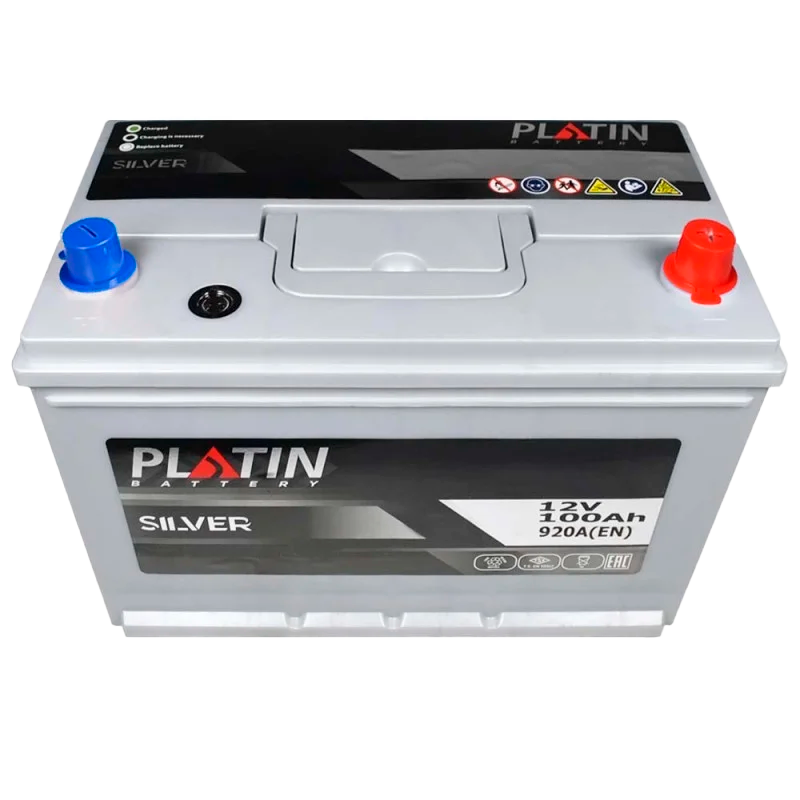 Автомобильный аккумулятор PLATIN Silver Asia SMF 100Ah 920A R+
