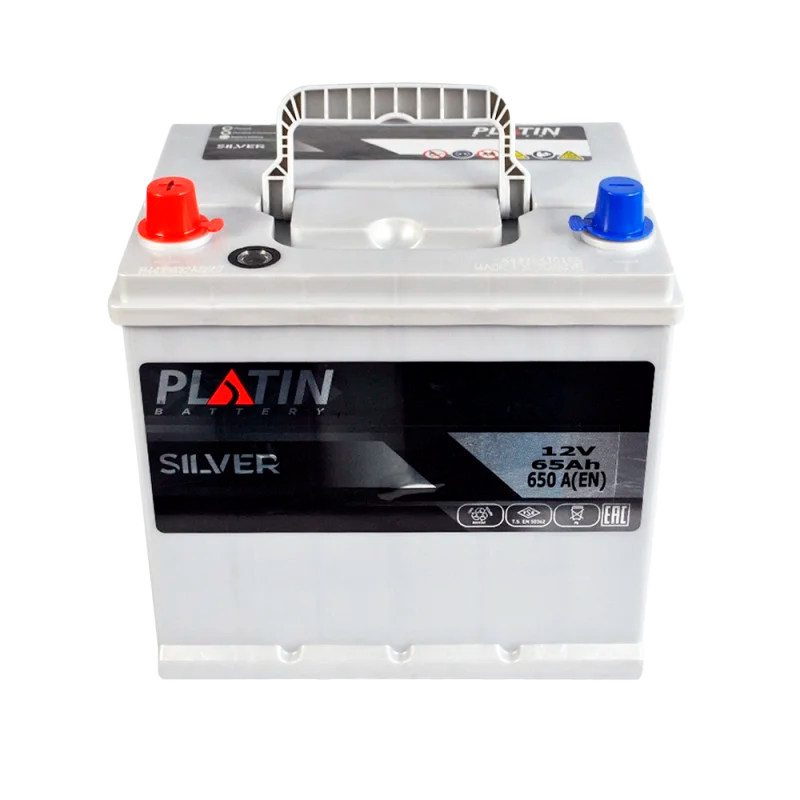 Автомобильный аккумулятор PLATIN Silver Asia SMF 65Ah 650A L+