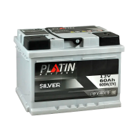 Автоаккумулятор PLATIN Silver MF 60Ah 600A R+