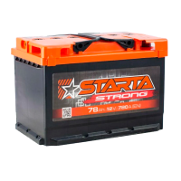 Автомобильный аккумулятор STARTA STRONG 78Ah 780A L+