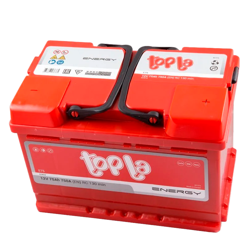Автомобильный аккумулятор TOPLA Energy 75Ah 750A R+ E75